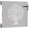 Garden Gate 85x75 cm Corten Steel Tree Design