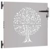 Garden Gate 85x100 cm Corten Steel Tree Design