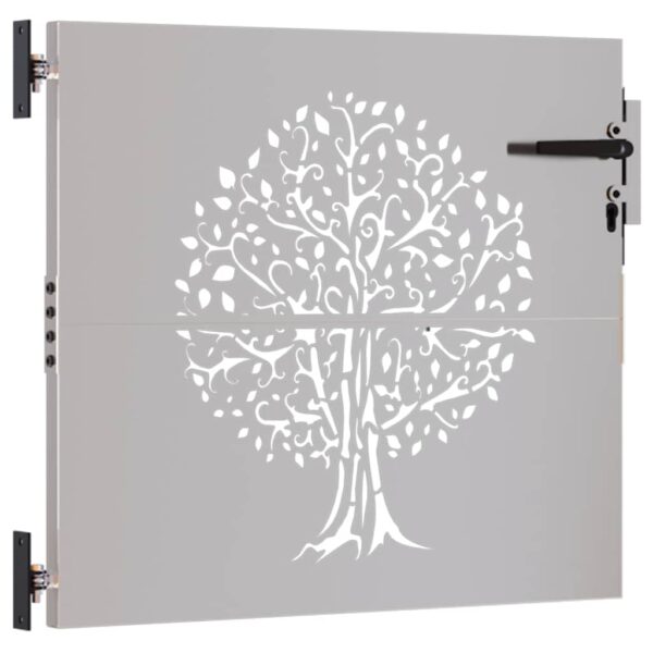 Garden Gate 85x100 cm Corten Steel Tree Design