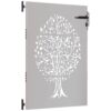Garden Gate 85x125 cm Corten Steel Tree Design