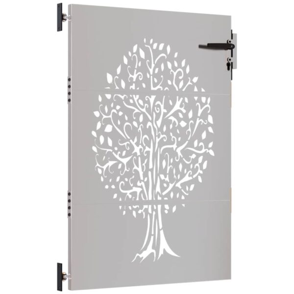 Garden Gate 85x125 cm Corten Steel Tree Design