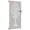 Garden Gate 85x175 cm Corten Steel Tree Design