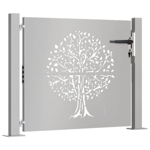 Garden Gate 105x105 cm Corten Steel Tree Design