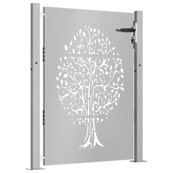 Garden Gate 105x155 cm Corten Steel Tree Design