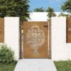 Garden Gate 105x155 cm Corten Steel Tree Design