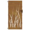 Garden Gate 85x175 cm Corten Steel Grass Design