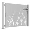 Garden Gate 105x105 cm Corten Steel Grass Design