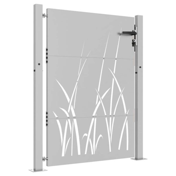 Garden Gate 105x155 cm Corten Steel Grass Design