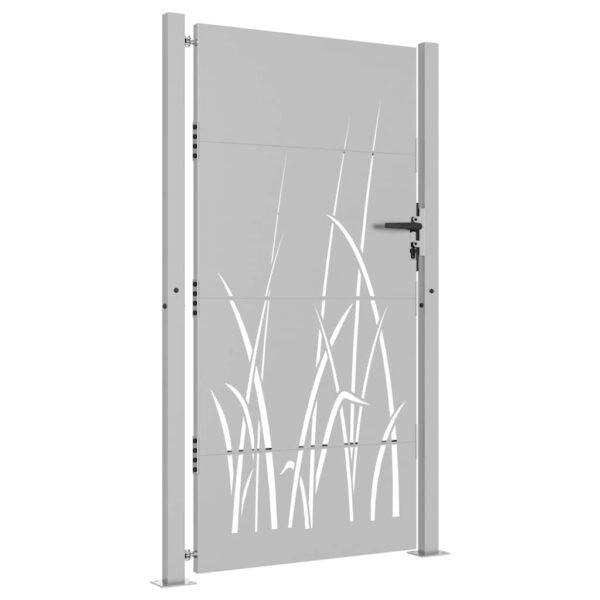 Garden Gate 105x180 cm Corten Steel Grass Design