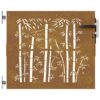 Garden Gate 85x100 cm Corten Steel Bamboo Design