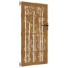Garden Gate 85x175 cm Corten Steel Bamboo Design