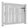 Garden Gate 105x105 cm Corten Steel Bamboo Design