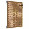 Garden Gate 85x150 cm Corten Steel Square Design