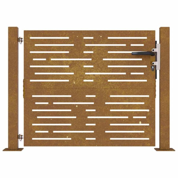 Garden Gate 105x105 cm Corten Steel Square Design