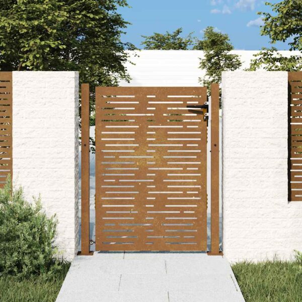 Garden Gate 105x130 cm Corten Steel Square Design