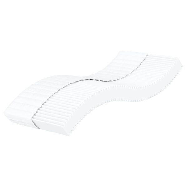Foam Mattress White 90x200 cm Hardness H2 H3