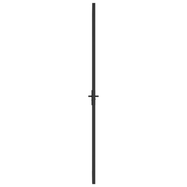 Interior Door 102.5x201.5 cm Black ESG Glass and Aluminium