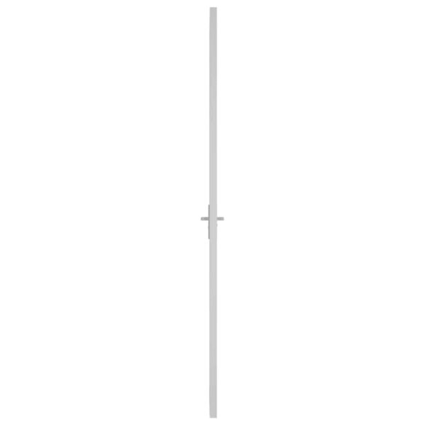Interior Door 76x201.5 cm White ESG Glass and Aluminium
