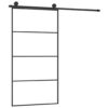 Sliding Door with Hardware Set 102.5x205 cm ESG Glass & Aluminium
