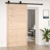 Barn Door 100x1.8x204.5 cm Solid Wood Pine