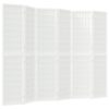 Folding 6-Panel Room Divider Japanese Style 240x170 cm White