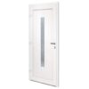 Front Door White 98x208 cm PVC
