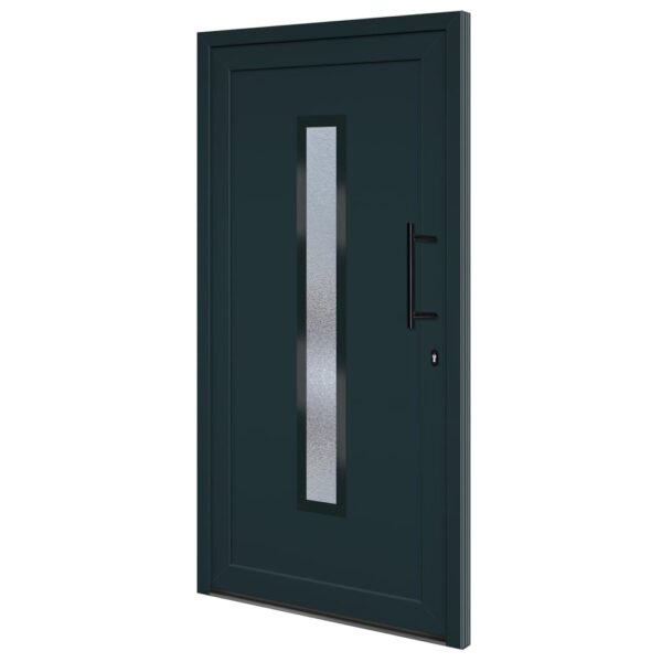 Front Door Anthracite 108x200 cm PVC
