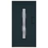 Front Door Anthracite 108x200 cm PVC