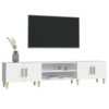 TV Cabinet White 180x31.5x40 cm Engineered Wood