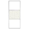 Walk-in Shower Wall with Shelf Chrome 115x195 cm ESG Glass & Aluminium