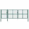 Mesh Garden Gate Green 400x175 cm Galvanised Steel
