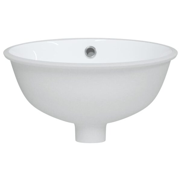 Bathroom Sink White 33x29x16.5 cm Oval Ceramic