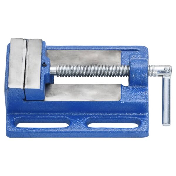 Drill Press Vise Blue 76 mm Cast Iron