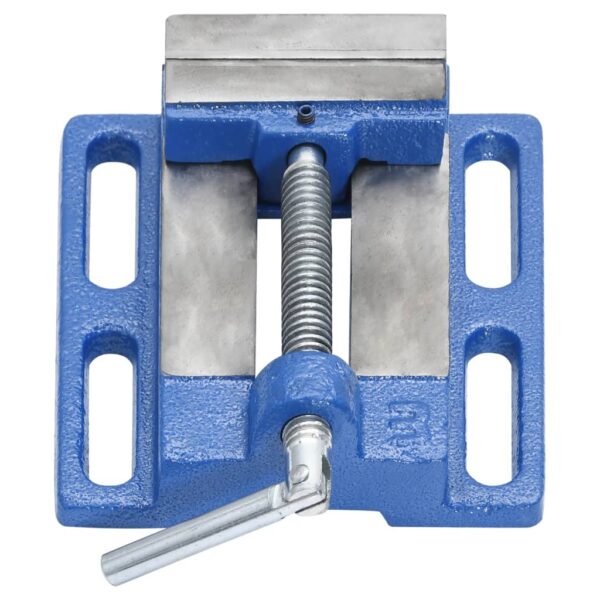 Drill Press Vise Blue 76 mm Cast Iron