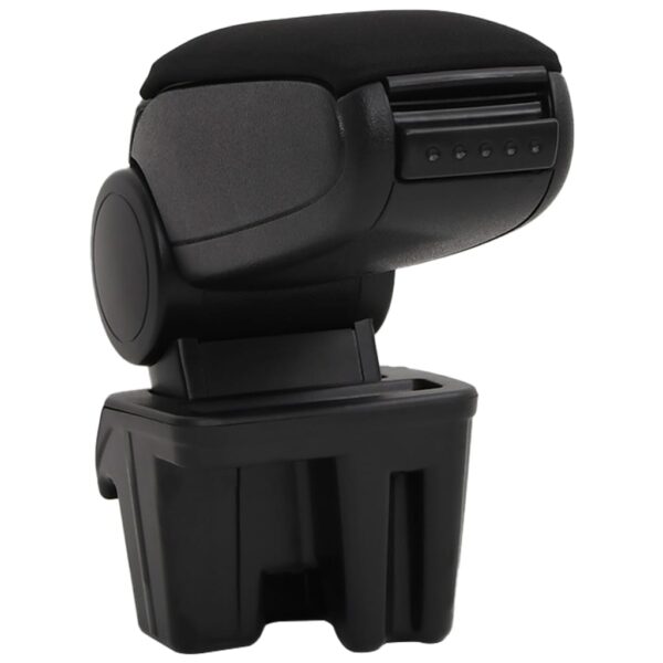 Car Armrest Black 15x31x(28-44) cm ABS