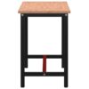 Workbench 150x55x81.5 cm Solid Wood Beech and Metal