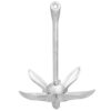 Folding Anchor Silver 3.2 kg Malleable Iron
