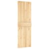 Sliding Door with Hardware Set 70x210 cm Solid Wood Pine