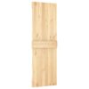Sliding Door with Hardware Set 70x210 cm Solid Wood Pine