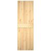 Sliding Door with Hardware Set 70x210 cm Solid Wood Pine