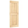 Sliding Door with Hardware Set 80x210 cm Solid Wood Pine