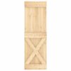 Sliding Door with Hardware Set 70x210 cm Solid Wood Pine