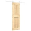 Sliding Door with Hardware Set 70x210 cm Solid Wood Pine