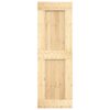 Sliding Door with Hardware Set 70x210 cm Solid Wood Pine