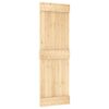 Sliding Door with Hardware Set 70x210 cm Solid Wood Pine