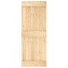 Sliding Door with Hardware Set 80x210 cm Solid Wood Pine