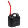 Fuel Can with Flexible Spout 3 pcs Black 10 L Plastic