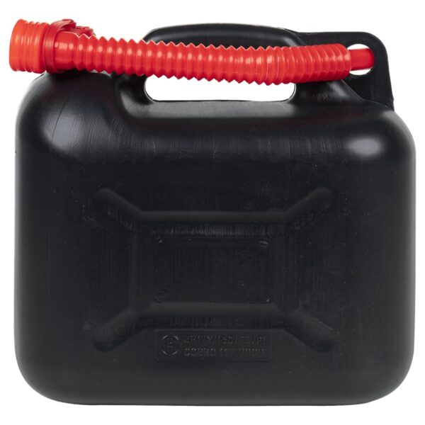 Fuel Can with Flexible Spout 3 pcs Black 10 L Plastic