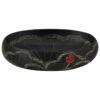 Countertop Basin Black Oval 59x40x15 cm Ceramic