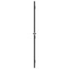 Interior Door Slim Black 83x201.5 cm Tempered Glass and Aluminium